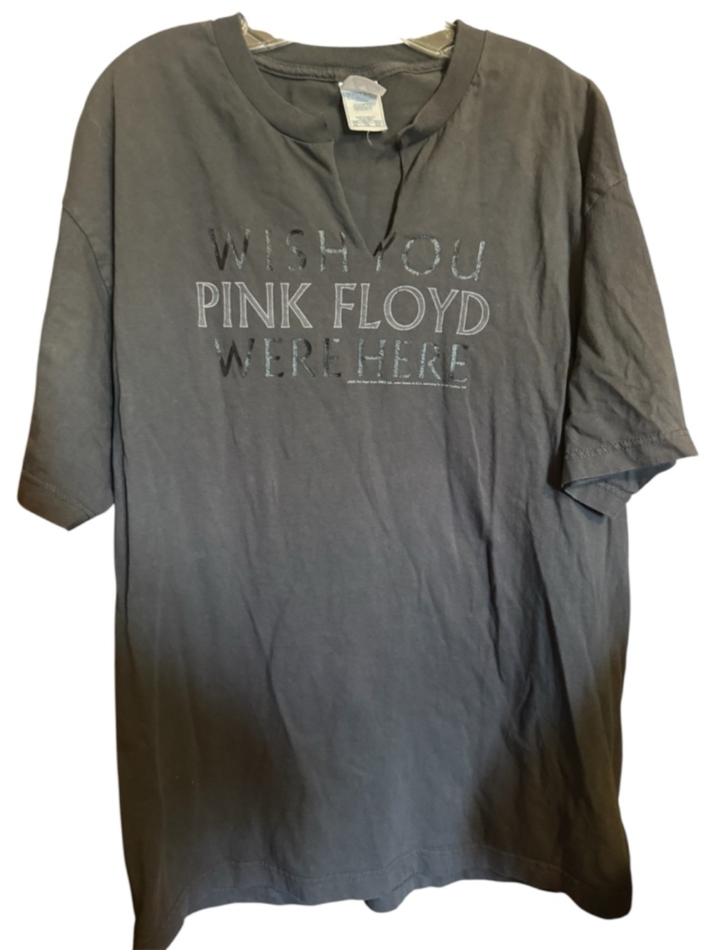 Vtg Pink Floyd 'Wish You Were Here Graphic Tee Charcoal y2k vintage mens xl - Picture 1 of 7